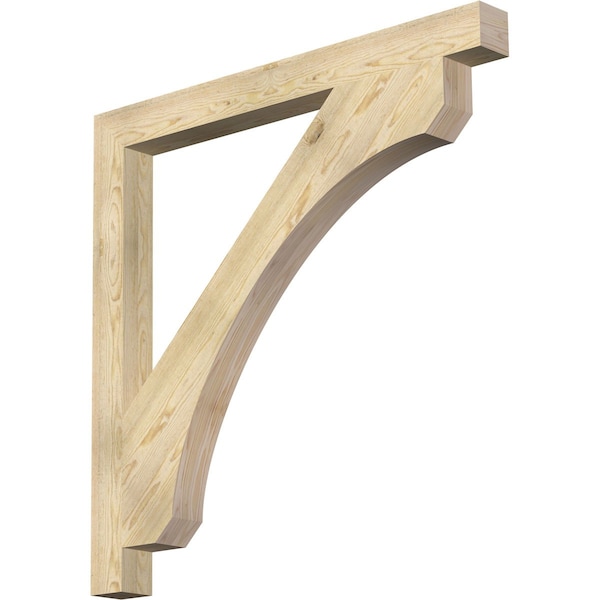 Ekena Millwork Legacy Block Rough Sawn Bracket, Douglas Fir, 4"W x 46"D x 46"H BKT04X46X46LEC05RDF - main